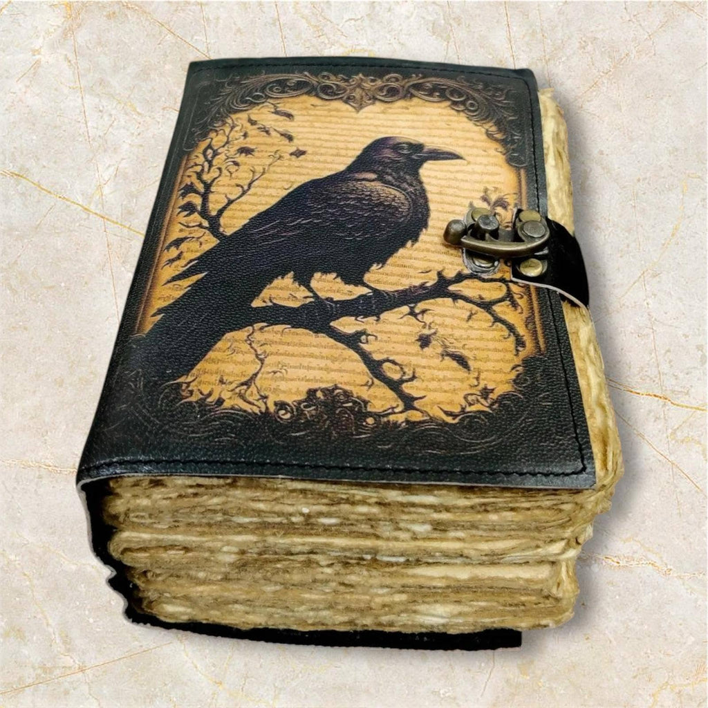 MNM Handicrafts The Raven Leather Journal 5x7 Giftware MNM HANDICRAFTS [SK]