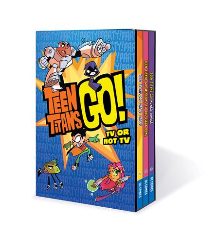 Teen Titans Go Box Set Vol 1 TV or Not TV Graphic Novels DC [SK]   