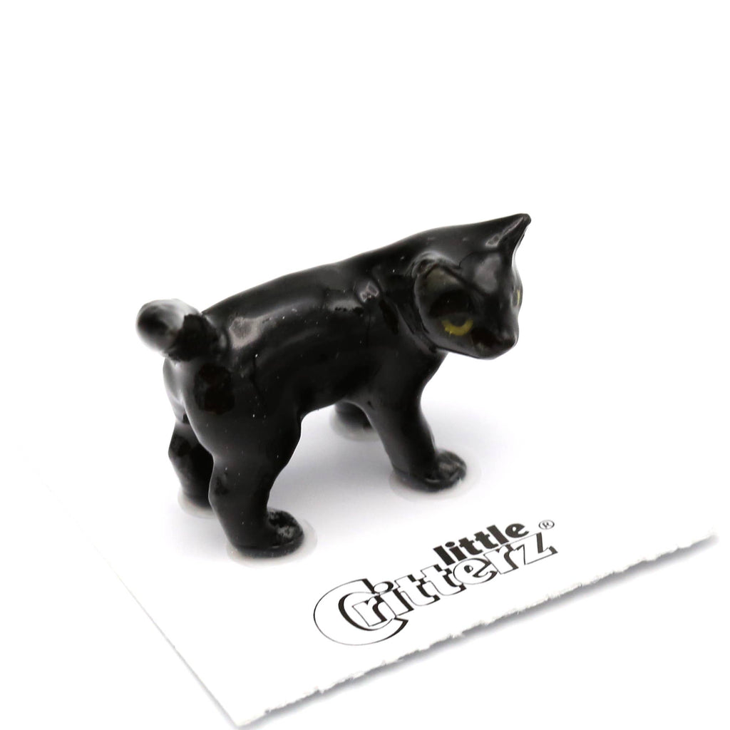 Little Critterz Onyx Black Kitten Porcelain Miniature Giftware Little Critterz [SK]
