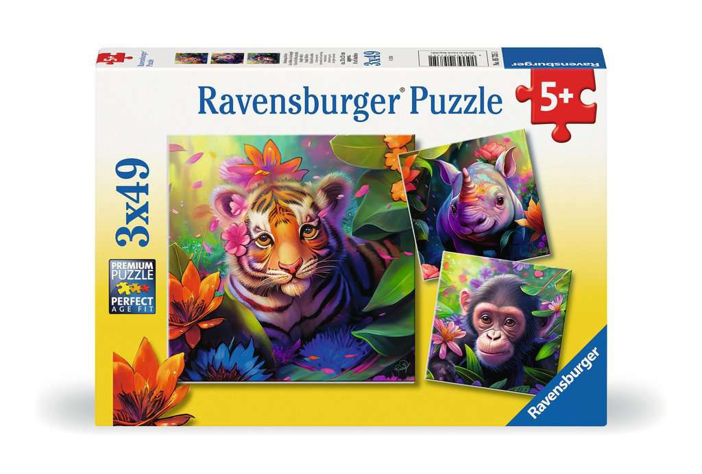 Jungle Babies 3x49 Piece Puzzles Ravensburger [SK]   
