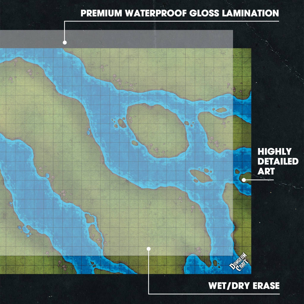 Dungeon Craft BattleMaps: Grasslands Game Accessory 1985 Games [SK]