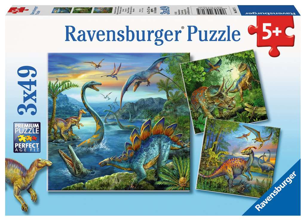 Dinosaur Fascination 3x49 Piece Puzzles Ravensburger [SK]   