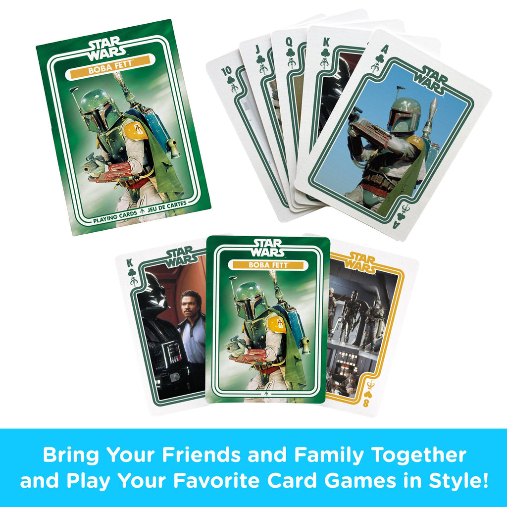 Star Wars Boba Fett Playing Cards Traditional Games AQUARIUS, GAMAGO, ICUP, & ROCK SAWS by NMR Brands [SK]   