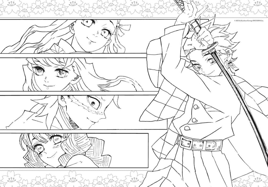 Demon Slayer: Kimetsu No Yaiba: the Official Coloring Book Activities VIZ Media [SK]