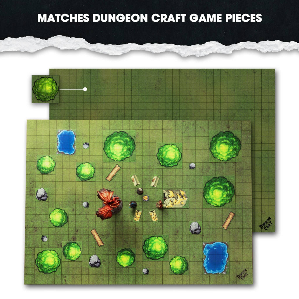 Dungeon Craft BattleMaps: Grasslands Game Accessory 1985 Games [SK]