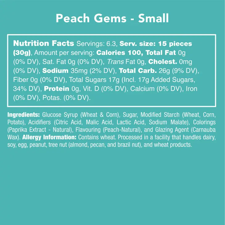Candy Club Peach Gems Concessions Candy Club [SK]   