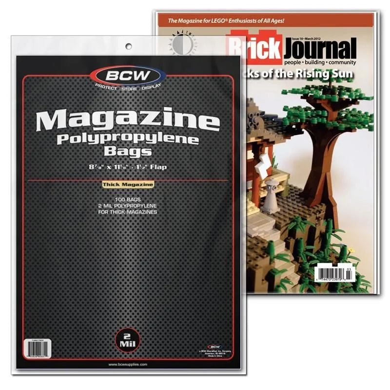 BCW Magazine Bags Thick Comic Supplies BCW [SK]