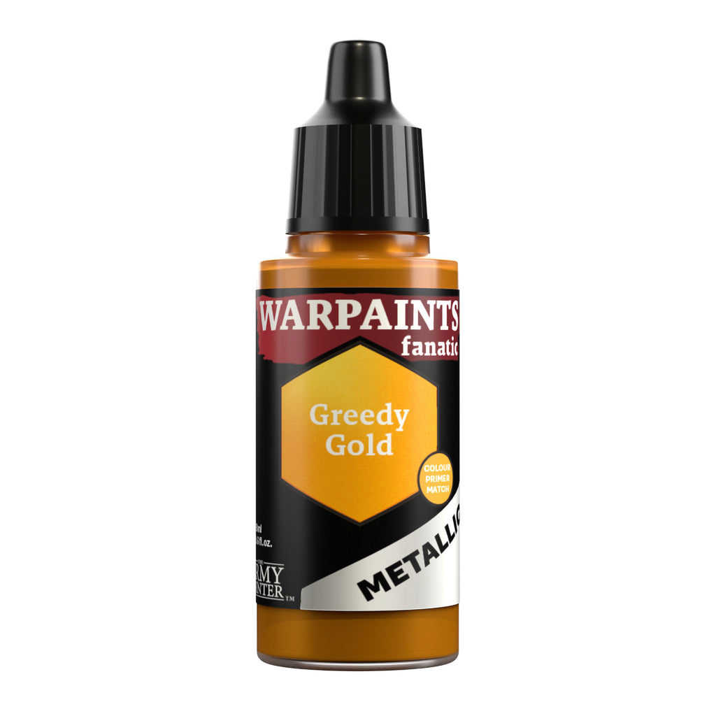 Warpaints Fanatic: Metallic - Greedy Gold 18ml Paints & Supplies The Army Painter [SK]