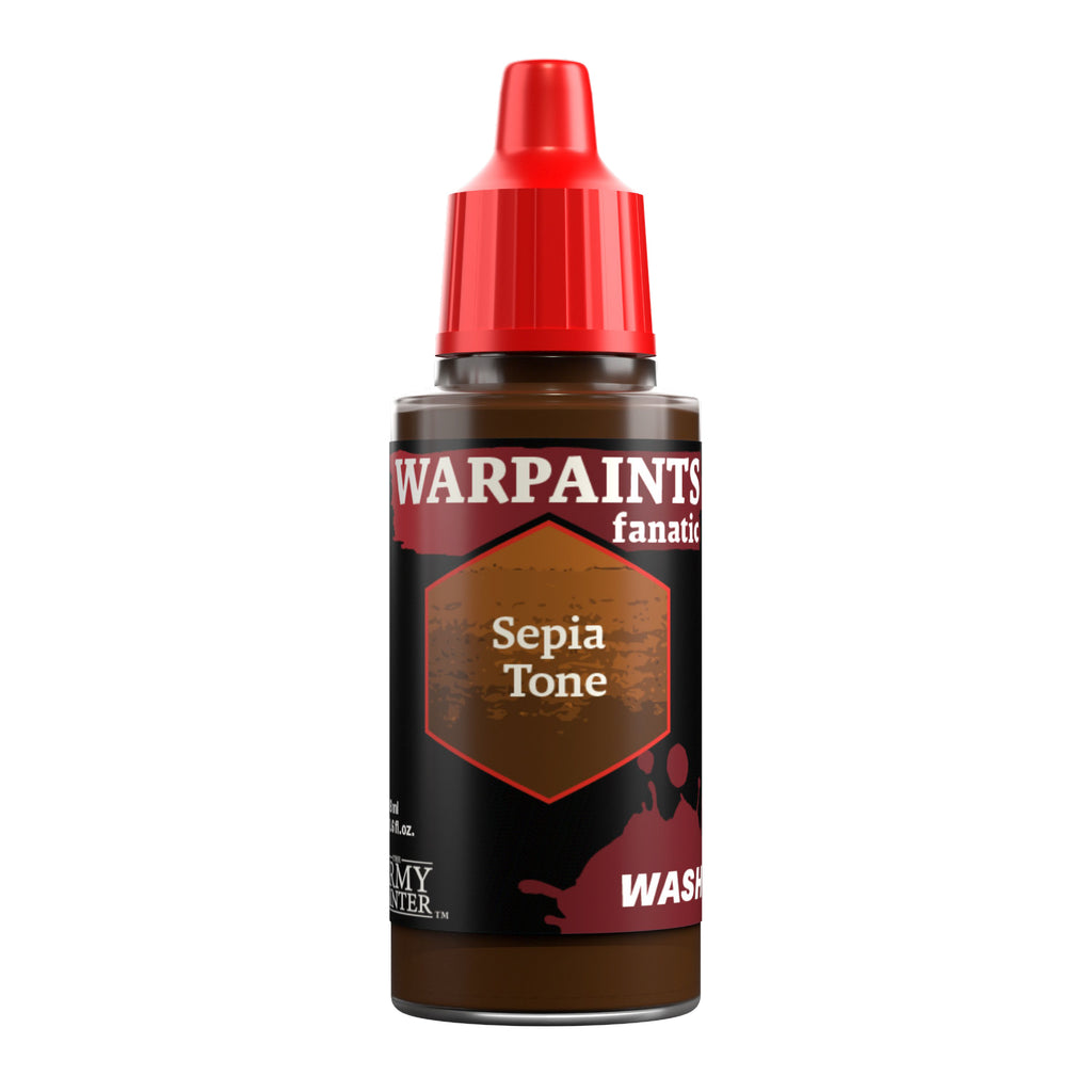 Warpaints Fanatic: Wash - Sepia Tone 18ml Paints & Supplies The Army Painter [SK]