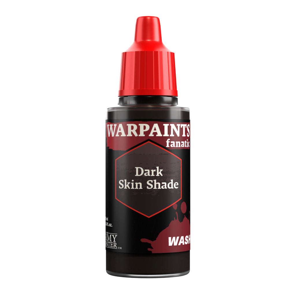 Warpaints Fanatic: Wash - Dark Skin Shade 18ml Paints & Supplies The Army Painter [SK]