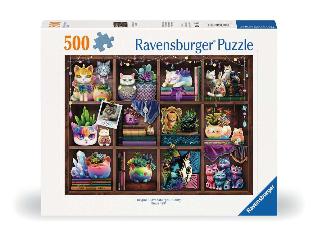 Cubby Cats and Succulents 500pc Puzzles Ravensburger [SK]   
