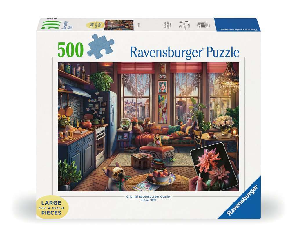 Cozy Boho Studio 500pc Puzzles Ravensburger [SK]   