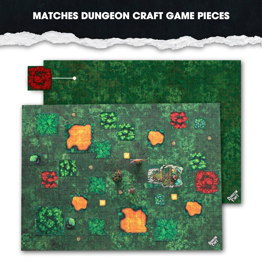 Dungeon Craft BattleMaps: Jungle Floor Game Accessory 1985 Games [SK]