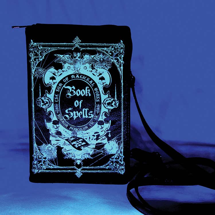 Glow in the Dark Book of Spells Clutch Bag Giftware COMECO INC [SK]