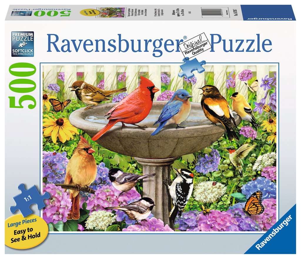 At the Birdbath 500pc Puzzles Ravensburger [SK]   