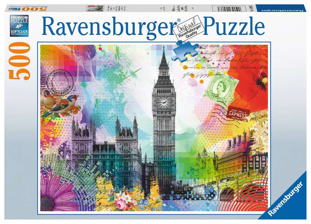 London Postcard 500pc Puzzles Ravensburger [SK]   