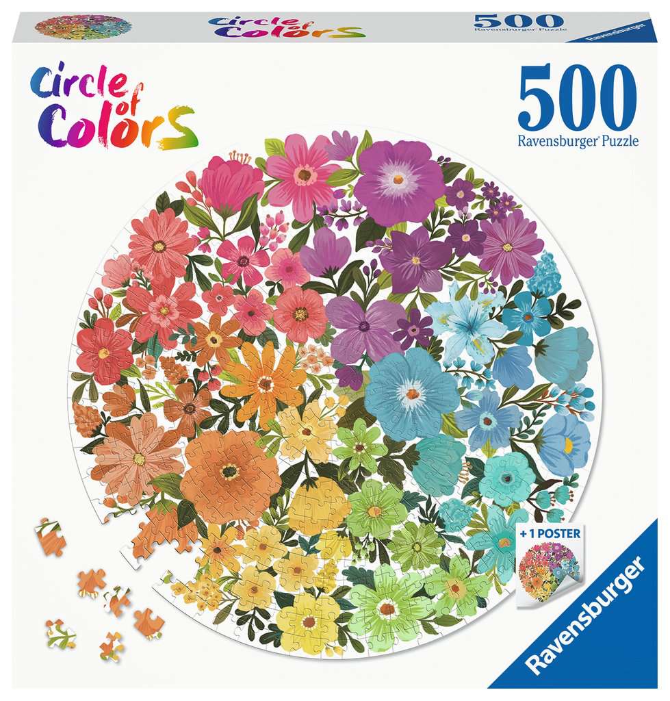 Circle of Colors Flowers 500pc Puzzles Ravensburger [SK]   