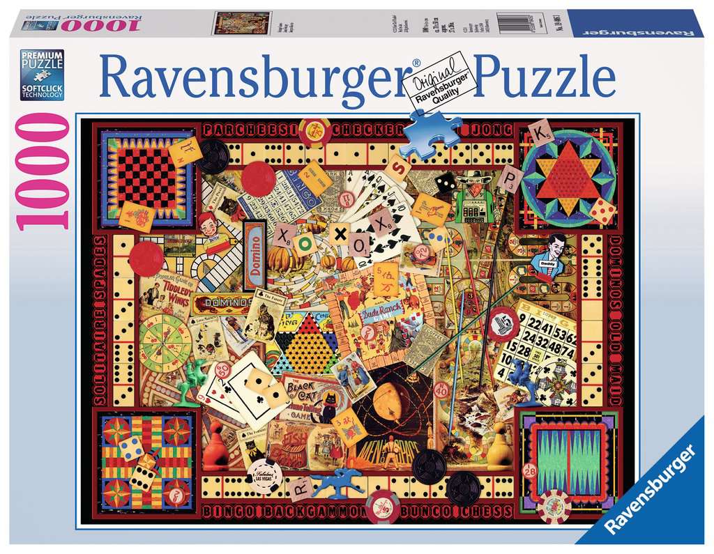 Vintage Games 1000pc Puzzles Ravensburger [SK]   