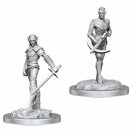 D&D Nolzur's Marvelous Unpainted Miniatures - W18 Drow Fighters WizKids Minis WizKids [SK]