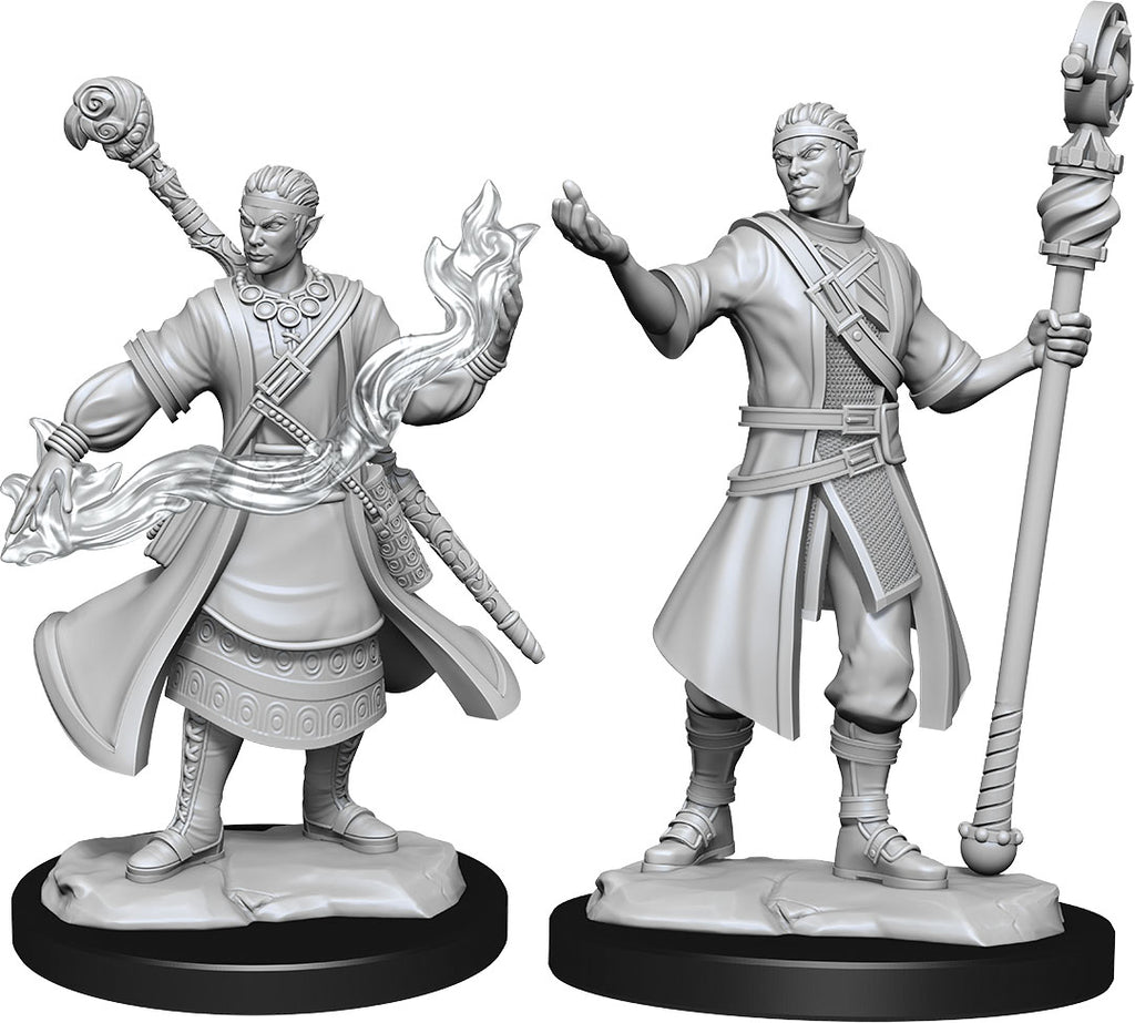 D&D Nolzur's Marvelous Unpainted Miniatures W14 Half-Elf Wizard Male WizKids Minis WizKids [SK]