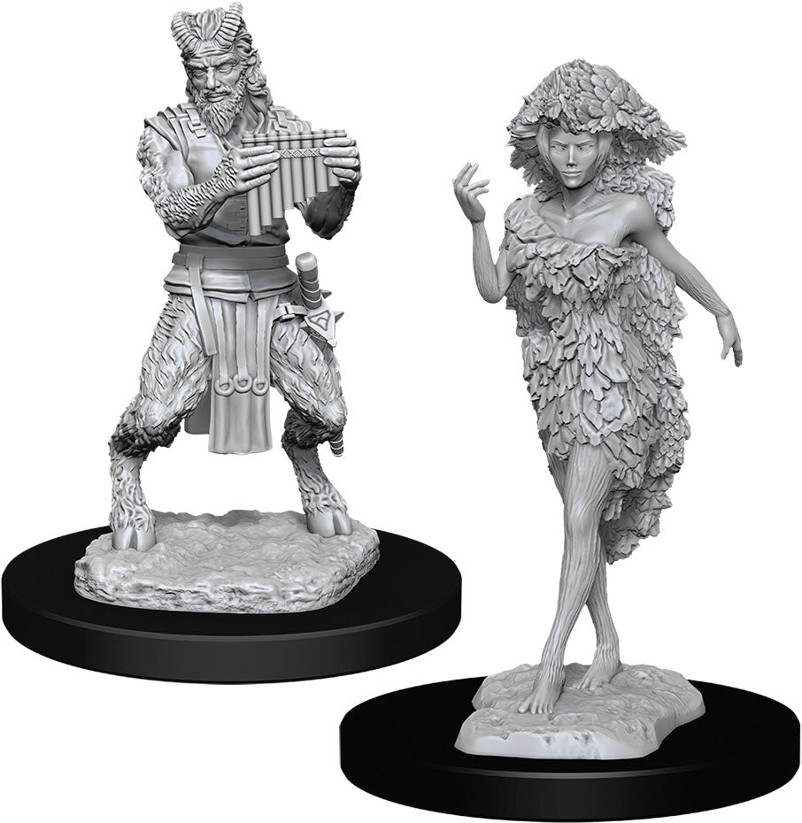 D&D Nolzur's Marvelous Unpainted Miniatures - W11 Satyr & Dryad WizKids Minis WizKids [SK]
