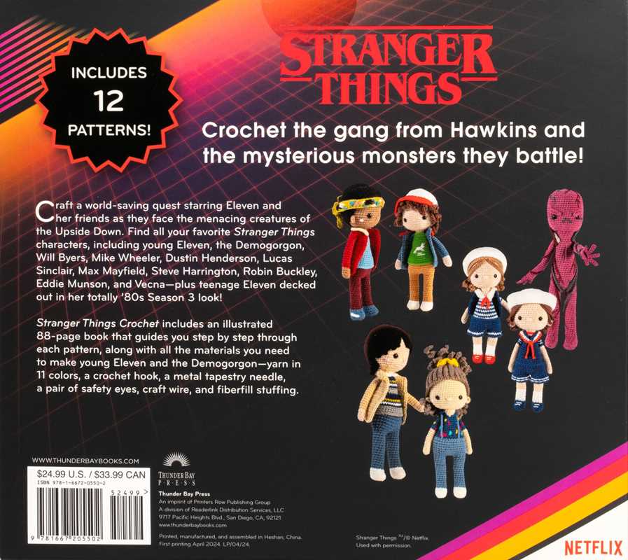 Stranger Things Crochet by Editors of Thunder Bay Press Activities Simon & Schuster [SK]