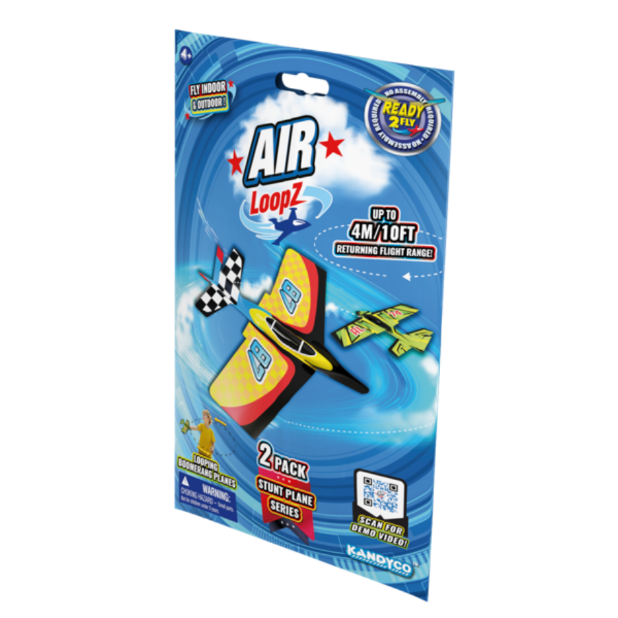 Air Loopz Stunt Glider 2 pack Novelty Kandico [SK]