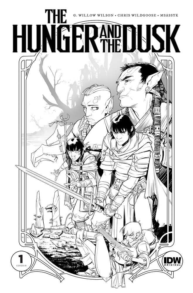 The Hunger And The Dusk #1 Variant Ri (50) (Wildgoose Black & White) Comics IDW Publishing [SK]