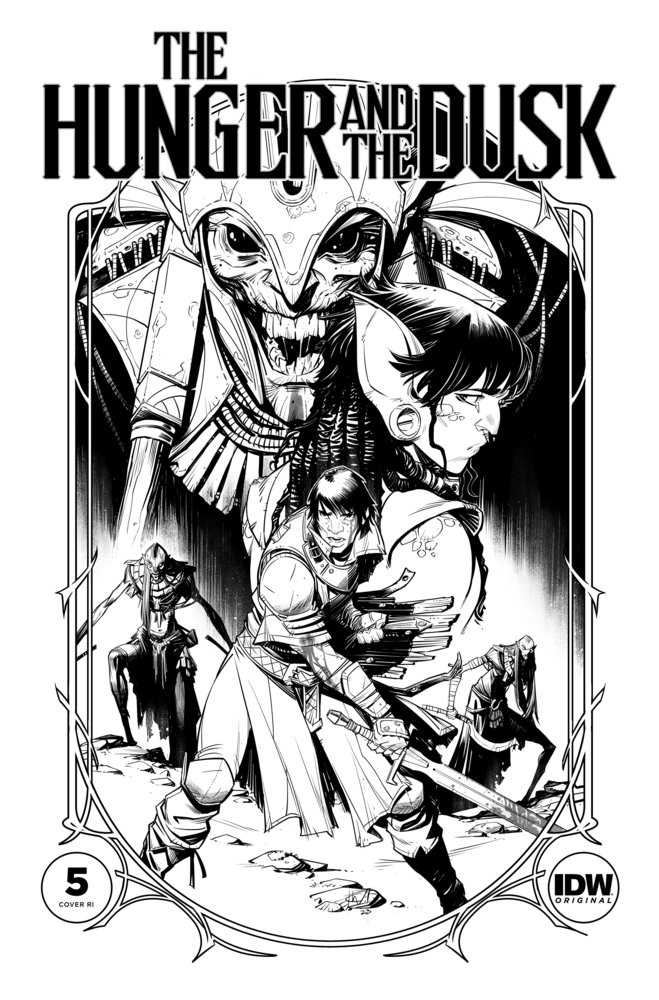 The Hunger And The Dusk #5 Variant Ri (25) (Wildgoose Black & White) Comics IDW Publishing [SK]