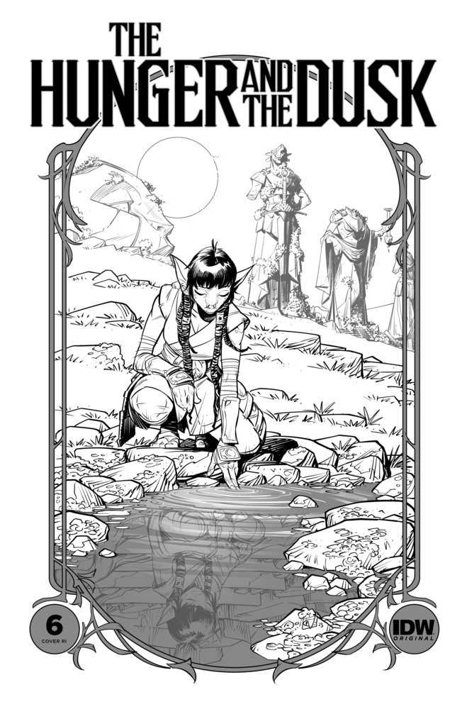 The Hunger And The Dusk #6 Variant Ri (25) (Wildgoose Black & White) Comics IDW Publishing [SK]