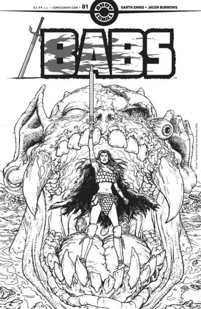 Babs #1 (Of 6) Cover D Inc 1:4 Chris Burnham Line Art Variant (Mature) Comics Ahoy Comics [SK]