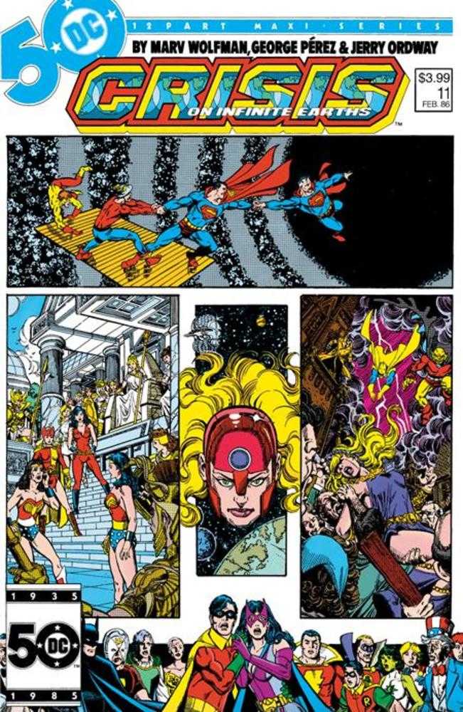 Crisis On Infinite Earths #11 Facsimile Edition Cover A George Perez Comics DC Comics [SK]