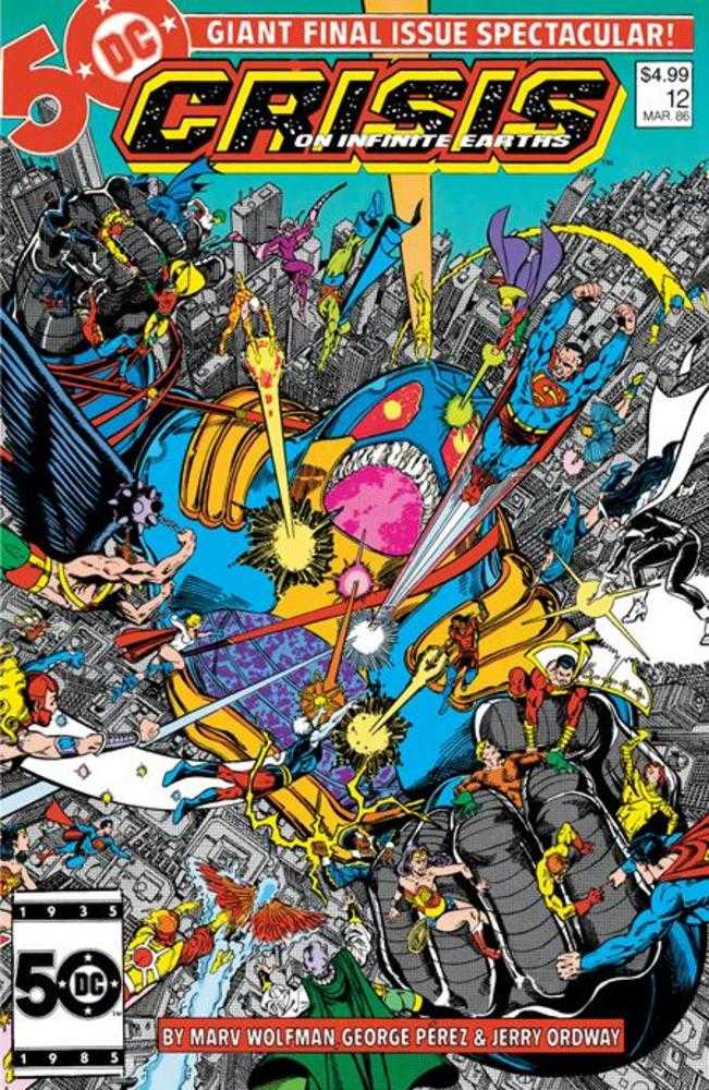 Crisis On Infinite Earths #12 Facsimile Edition Cover A George Perez Comics DC Comics [SK]