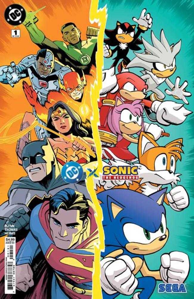 DC X Sonic The Hedgehog #1 (Of 5) Cover B Ethan Young Card Stock Variant Comics DC Comics [SK]