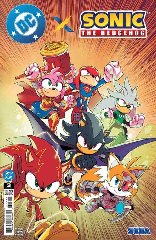 DC X Sonic The Hedgehog #3 (Of 5) Cover A Pablo M Collar Comics DC Comics [SK]