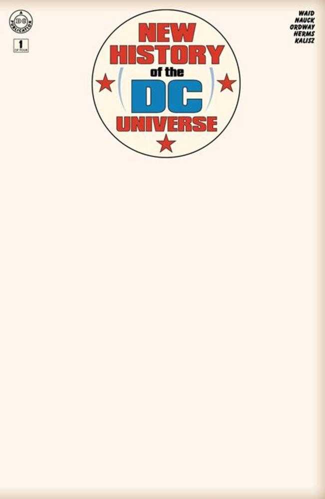 New History Of The DC Universe #1 (Of 4) Cover G Blank Card Stock Variant Comics DC Comics [SK]