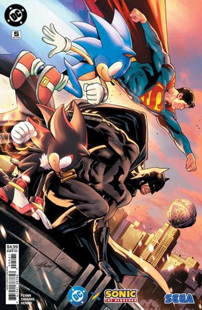 DC X Sonic The Hedgehog #5 (Of 5) Cover B Lucas Meyer Card Stock Variant Comics DC Comics [SK]