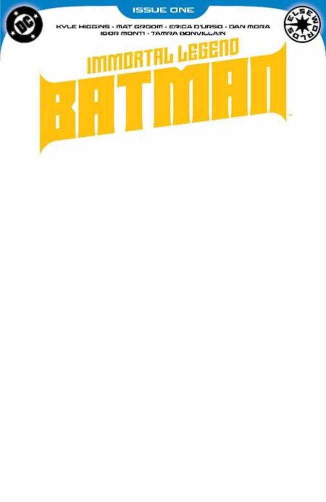 Immortal Legend Batman #1 (Of 6) Cover D Blank Variant Comics DC Comics [SK]