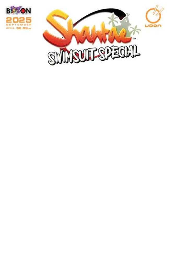 2025 Shantae Swimsuit Special #1 (One Shot) Cover C Blank Sketch Variant Previously Foc'd On 7/28 Comics Udon Entertainment [SK]