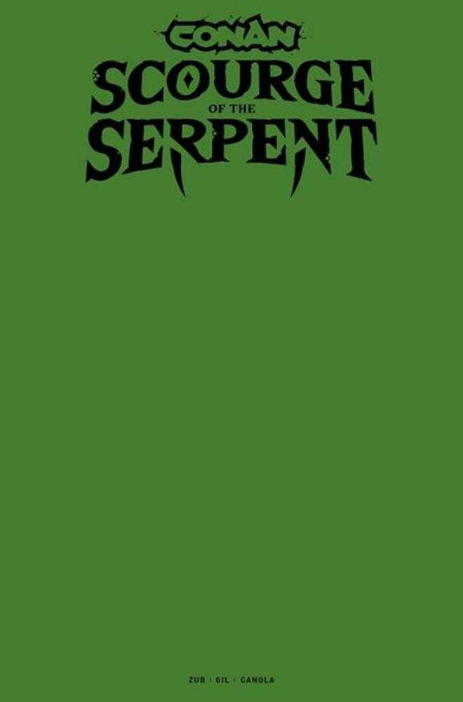 Conan The Barbarian Scourge Of The Serpent #1 (Of 4) Cover I Blank Sketch Variant (Mature) Comics Titan Comics [SK]