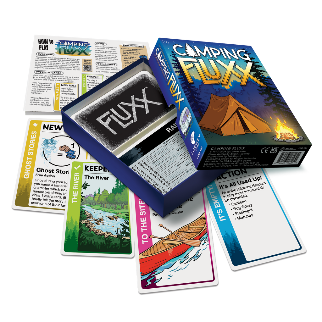 Camping Fluxx Card Games Looney Labs [SK]   