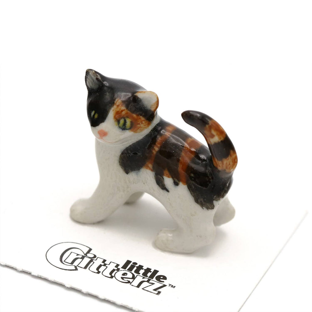 Little Critterz Holly Calico Kitten Porcelain Miniature Giftware Little Critterz [SK]