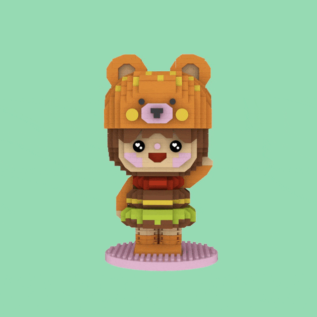Burger Bear Mini Bricks Novelty Momiji [SK]
