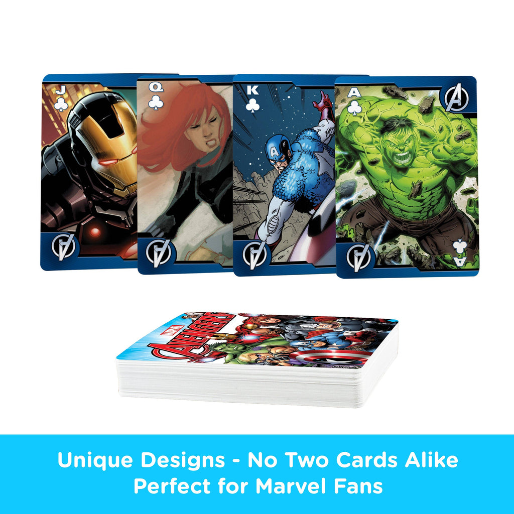 Avengers Comics Playing Cards Traditional Games AQUARIUS, GAMAGO, ICUP, & ROCK SAWS by NMR Brands [SK]   
