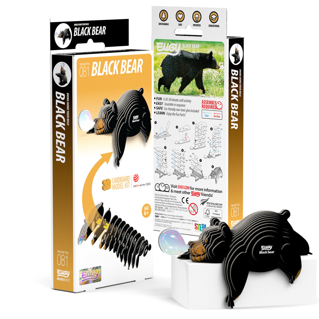 EUGY Black Bear 3D Puzzle Puzzles EUGY [SK]   