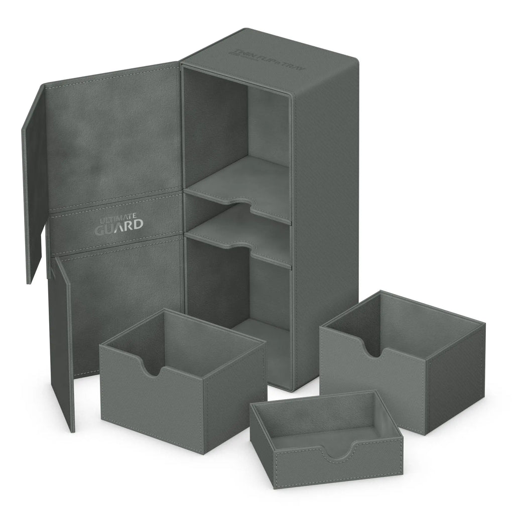 Ultimate Guard Flip'n'Tray 266+ Monocolor Grey Card Supplies Ultimate Guard [SK]