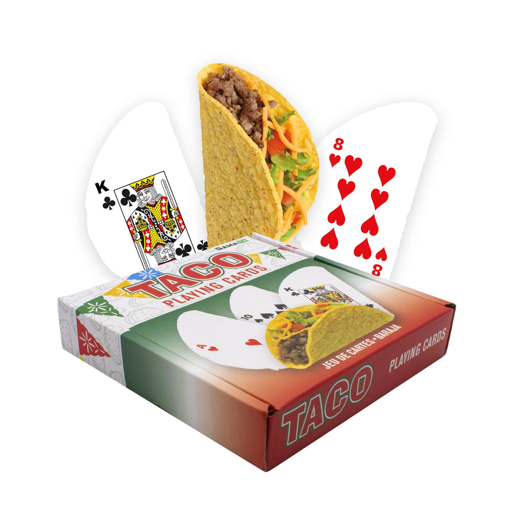 Taco Shaped Playing Cards Traditional Games AQUARIUS, GAMAGO, ICUP, & ROCK SAWS by NMR Brands [SK]   