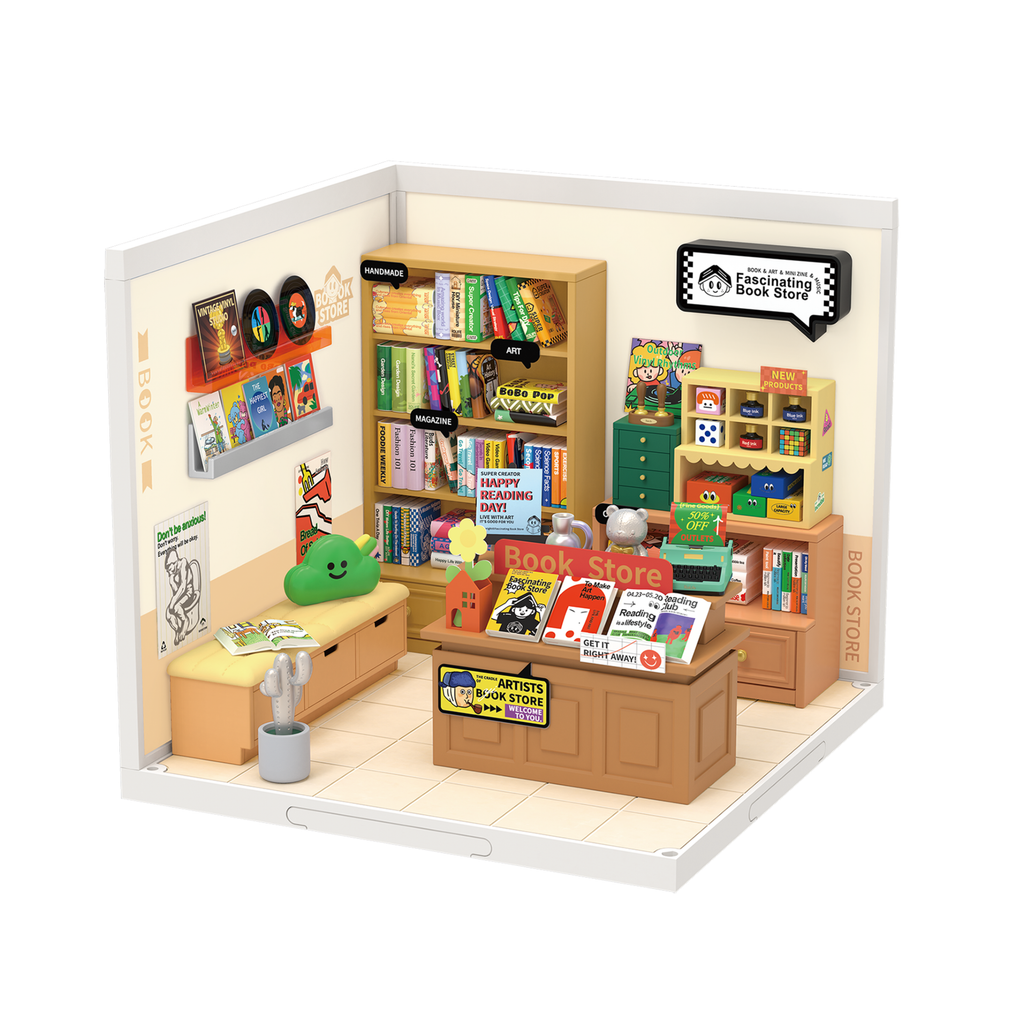 Rolife Super Creator: Fascinating Book Store Activities Hands Craft [SK]