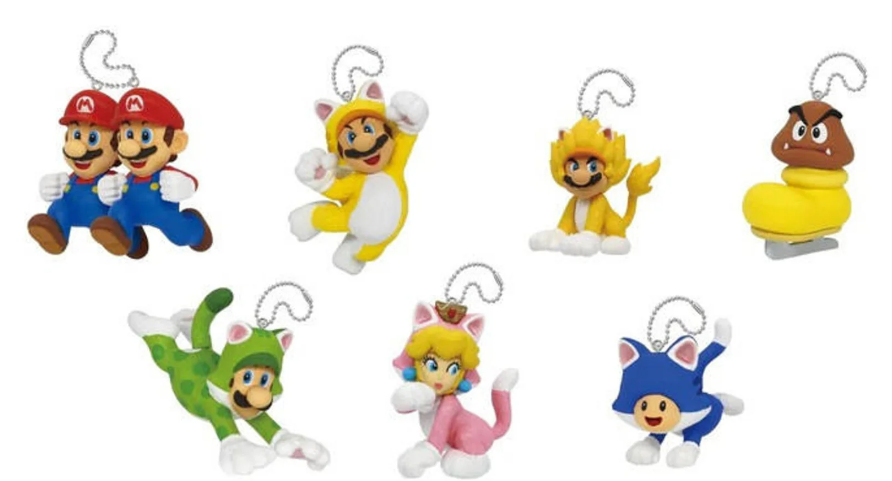 Super Mario 3D World Keychain Novelty Tomy [SK]   