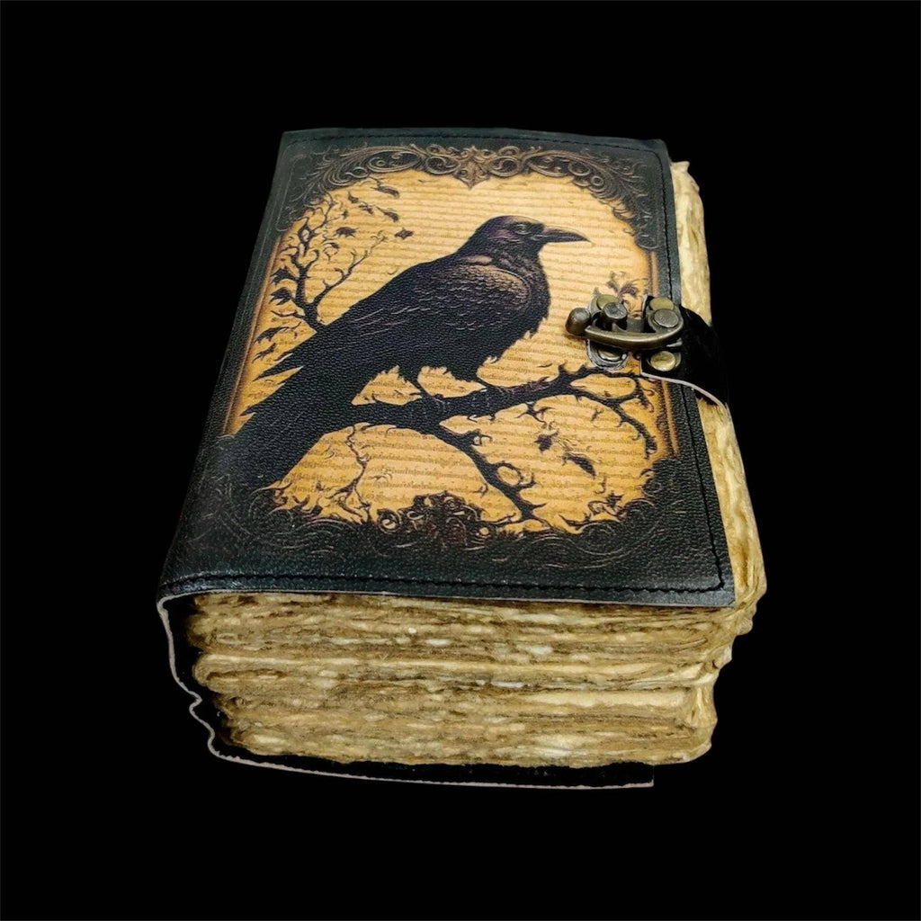 MNM Handicrafts The Raven Leather Journal 5x7 Giftware MNM HANDICRAFTS [SK]